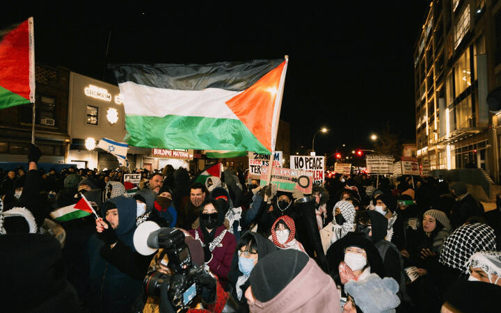 Stolen Land Protest Boro Park 2/18/25 (Credits: Haseeb Amin)