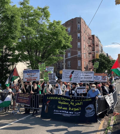Stolen Land Sale Protest 6/17/24 Flatbush (Credits: Gerard D'Albon)